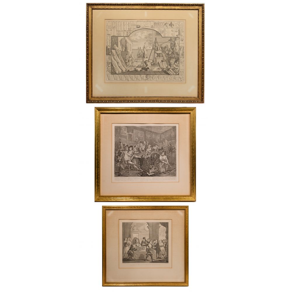 Appraisal: WILLIAM HOGARTH BRITISH - ENGRAVING COLLECTION items including Sancho At