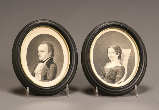 Appraisal: John Henry Hopkins Irish - Portrait of Mr and Mrs