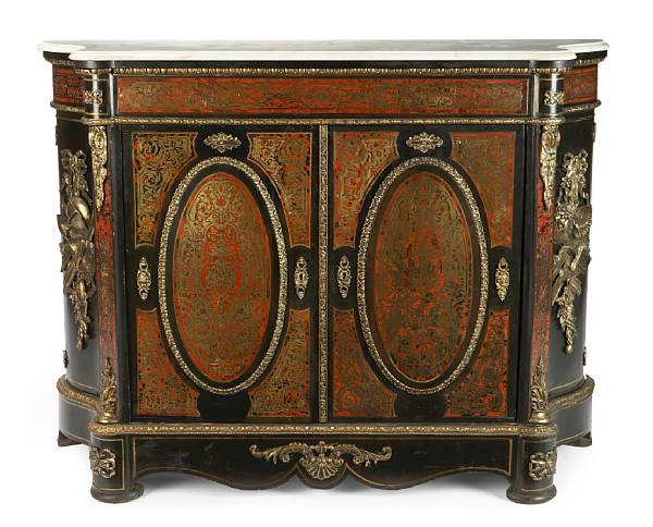 Appraisal: A Napoleon III gilt bronze mounted Boulle cabinet third quarter