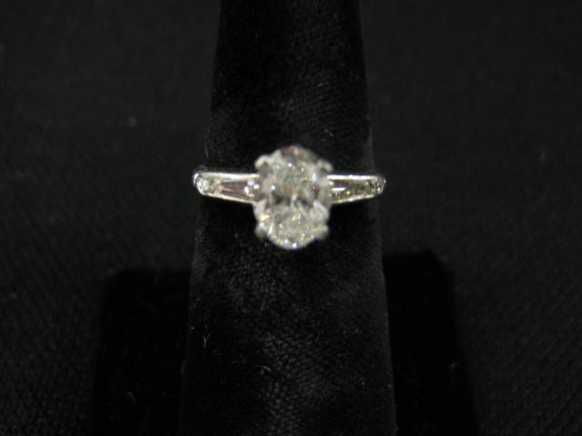 Appraisal: Diamond Ring carat oval gem H color I- clarity with