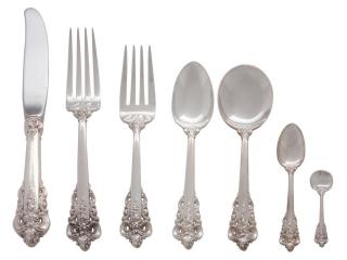 Appraisal: An American Silver Flatware Service R Wallace Sons Mfg Co