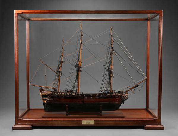 Appraisal: A model of a Continental navy frigate Raleigh th century