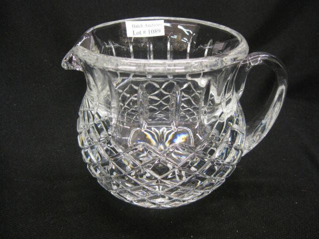 Appraisal: Cut Crystal Juice Pitcher excellent