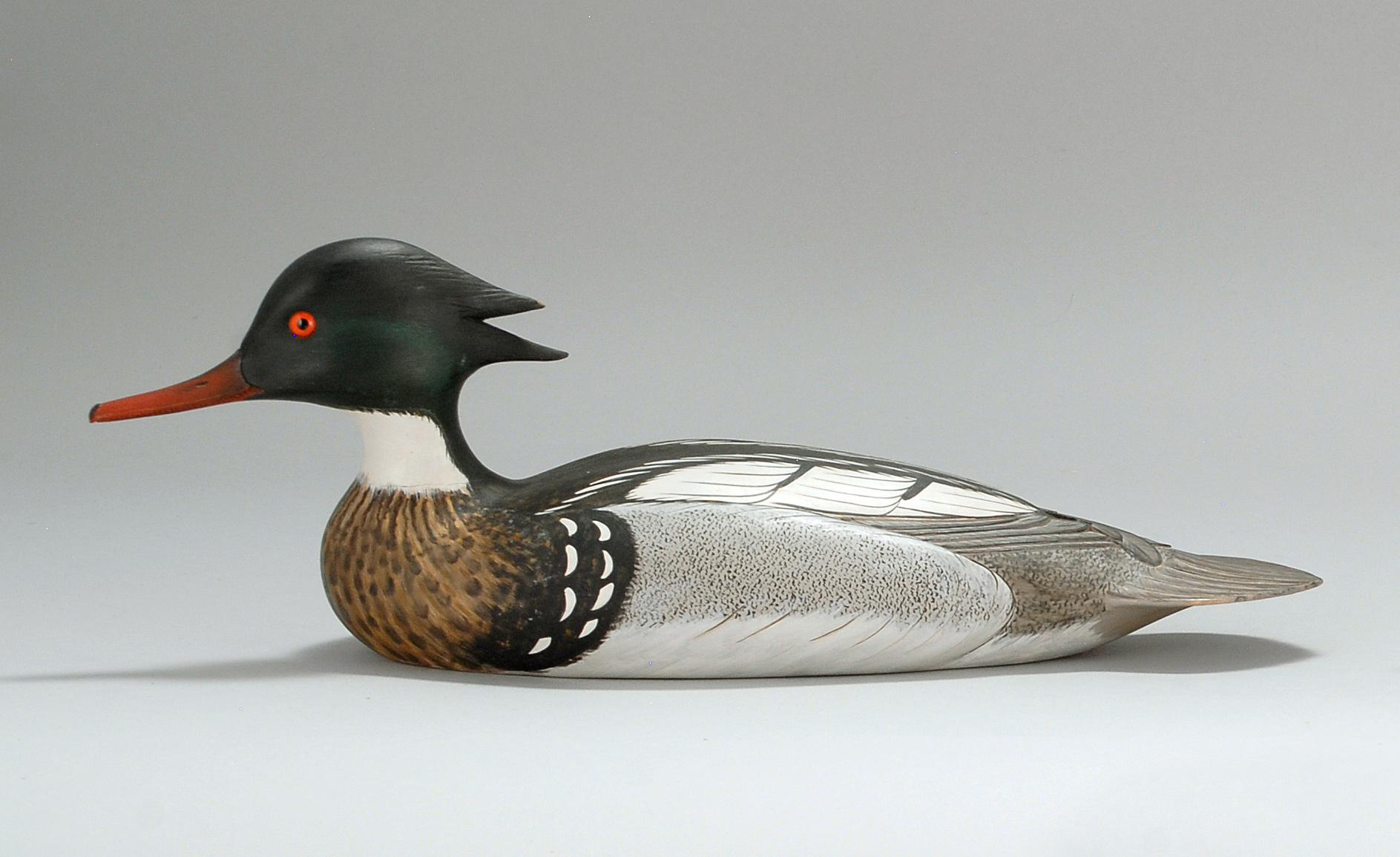 Appraisal: RED-BREASTED MERGANSER DRAKE DECOY By Marty Collins of Wareham Massachusetts