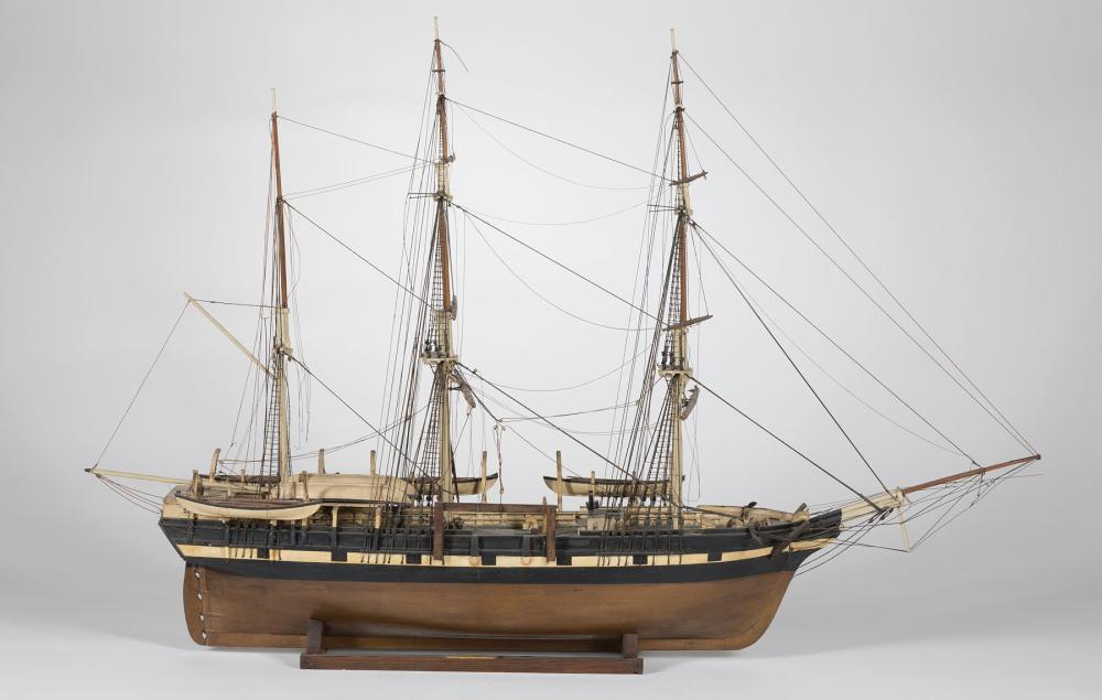 Appraisal: Antique American Ship Model of the Whaling Bark Progress c