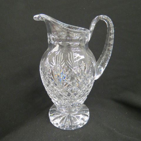 Appraisal: Cut Crystal Pitcher diamond fan decor excellent