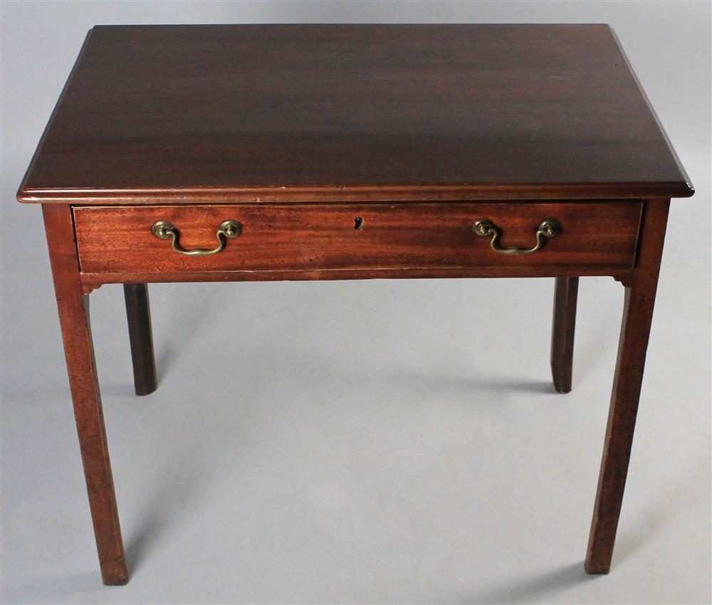 Appraisal: CHIPPENDALE STYLE MAHOGANY WRITING TABLE TH CENTURY having a rectangular