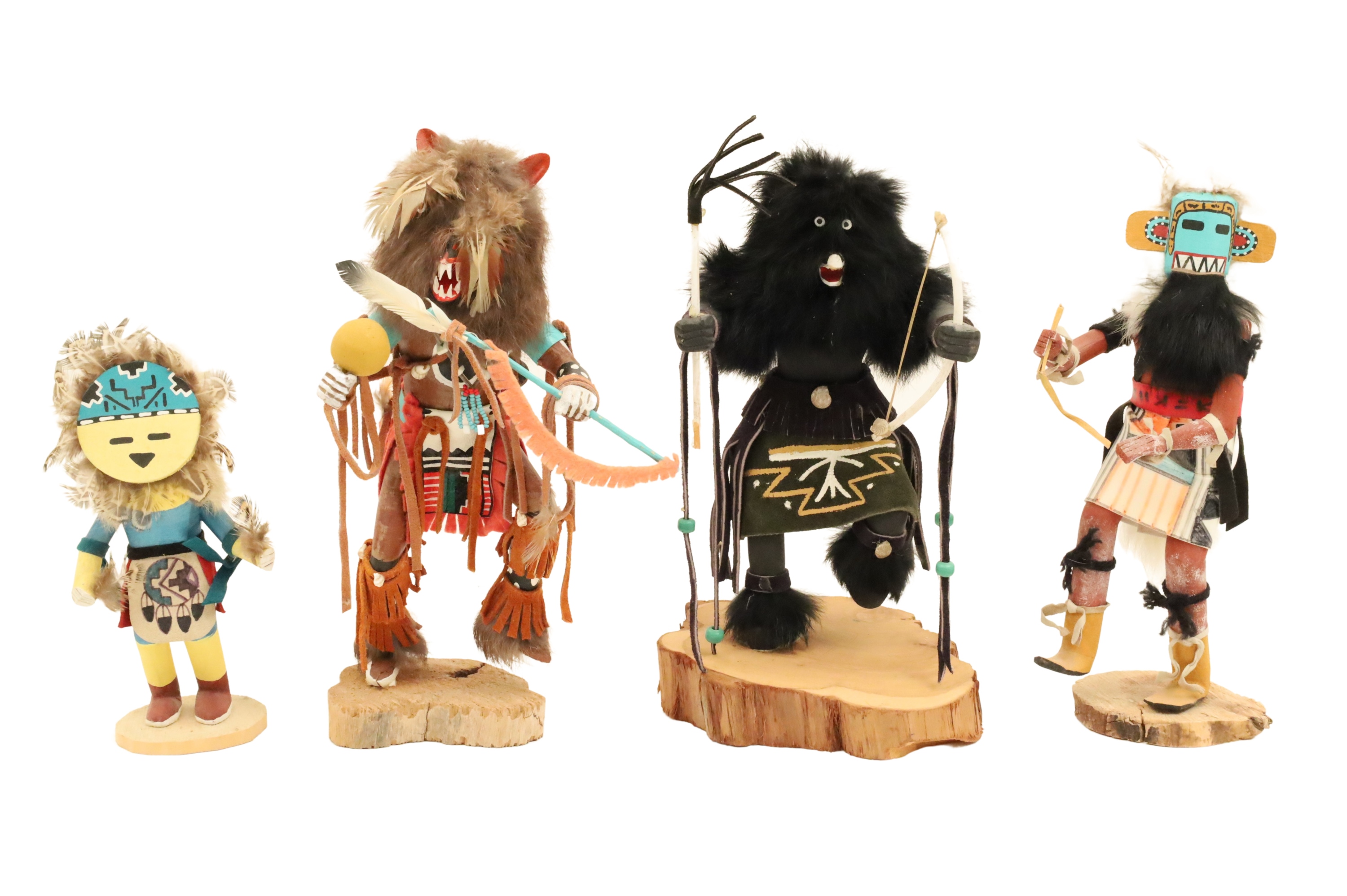 Appraisal: GROUP OF NATIVE AMERICAN KACHINA DOLLS Group of Native American