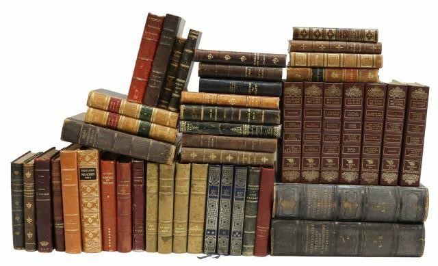 Appraisal: lot of French and Italian library shelf books th c