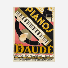 Appraisal: Andr Daud PIANOS DAUD lithograph in colors h w in