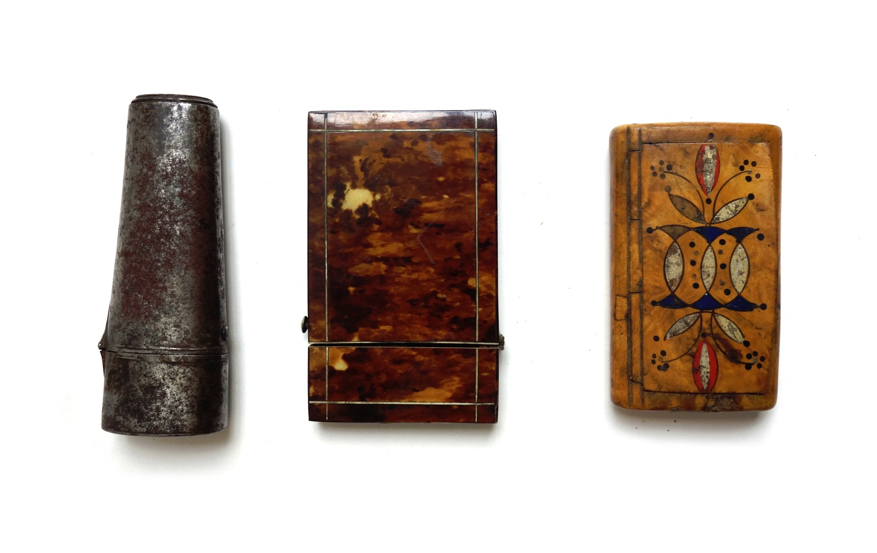 Appraisal: A steel cased etui late th early th century of