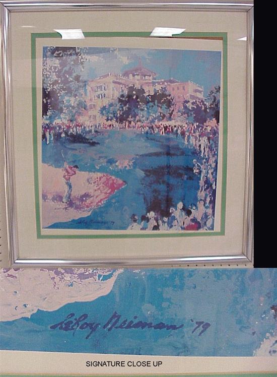 Appraisal: Leroy Neiman American b golf scene untitled pencil signed LR