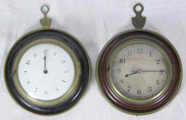 Appraisal: Two Sedan timepieces one with enamelled dial in circular frames