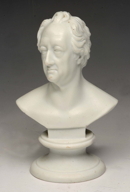 Appraisal: A MINIATURE MEISSEN PORTRAIT BUST of a gentleman on socle