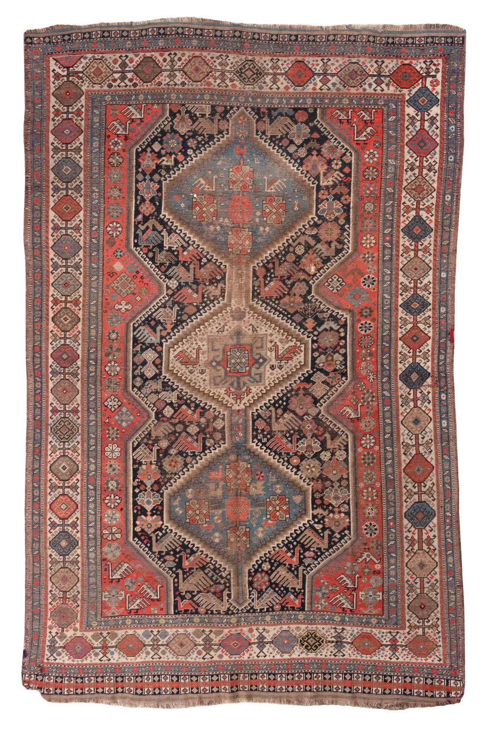 Appraisal: SHIRAZ RUG X FIRST QUARTER OF THE TH CENTURYSHIRAZ RUG