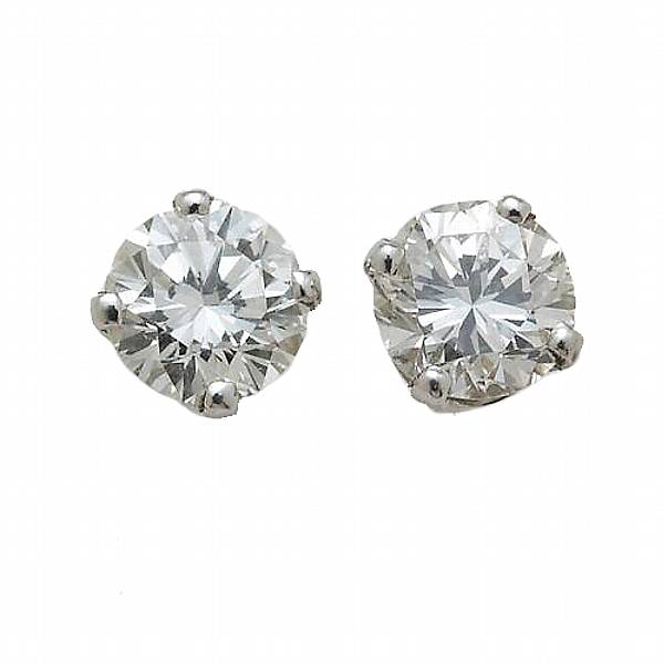 Appraisal: A pair of diamond and k white gold stud earrings