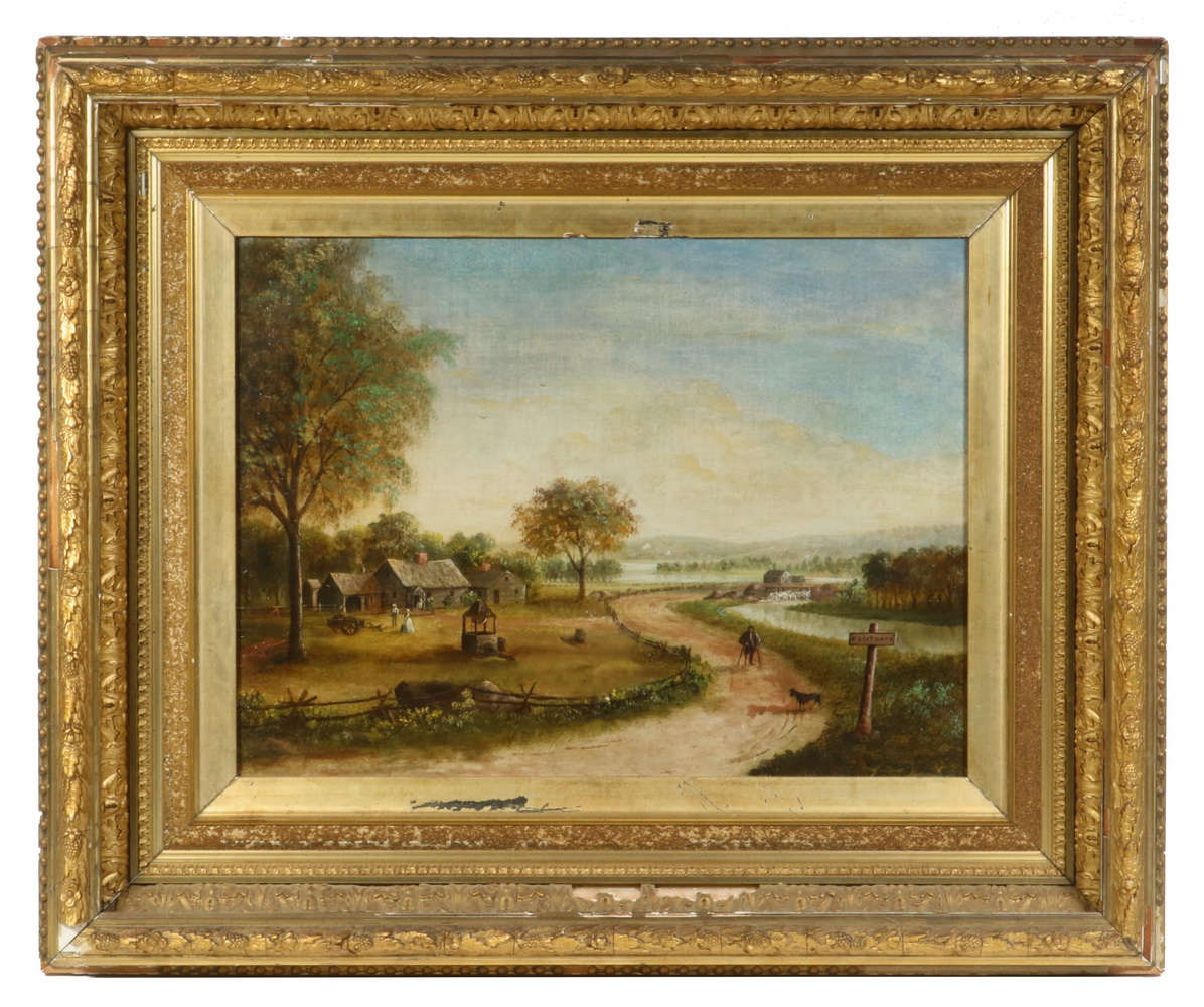 Appraisal: ATTRIBUTED TO FITZ HENRY LANE MA - American 'Road to