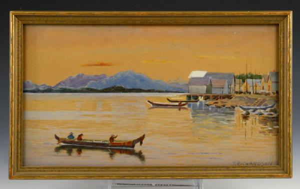 Appraisal: - Richardson Fishing Village W C T J Richardson American