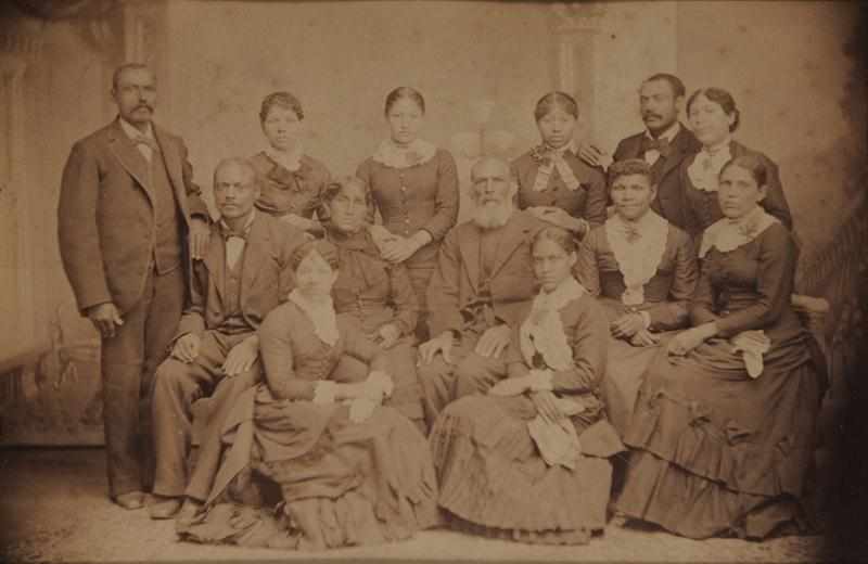 Appraisal: UNKNOWN C BLACK FAMILY PORTRAIT Toned albumen print Provenance Property