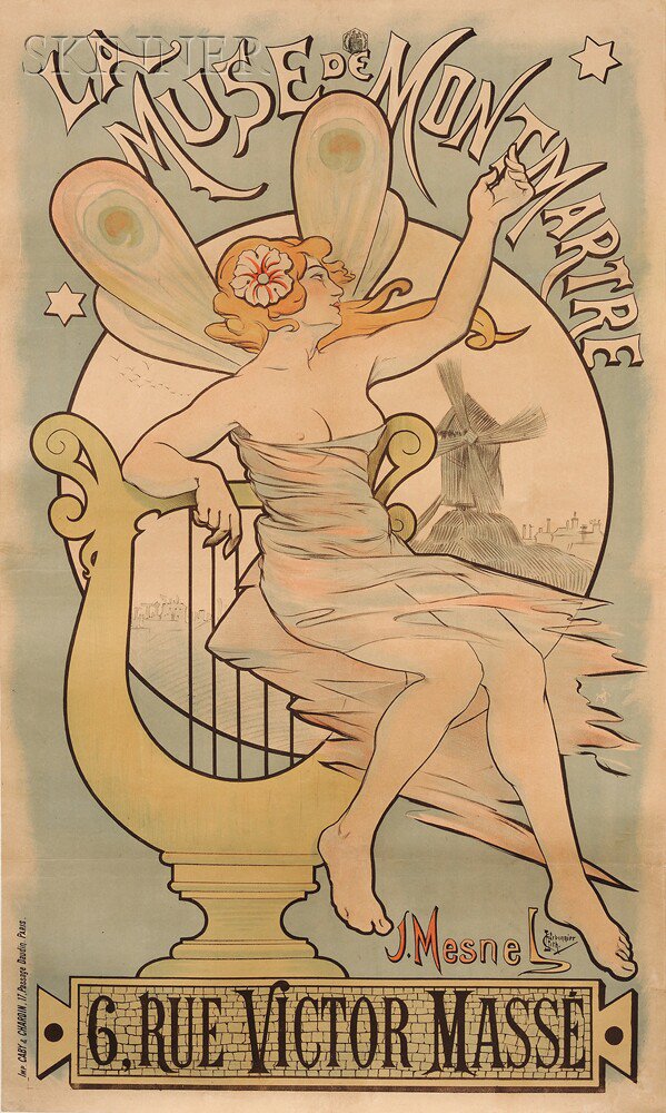 Appraisal: Louis Charbonnier French - La Muse de Montmartre printed by