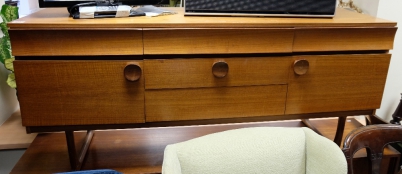 Appraisal: Teak sideboard by DS Furniture length cm ft