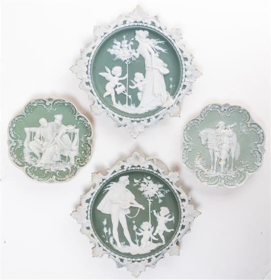 Appraisal: Sale Lot A Group of Four Jasperware Articles comprising two