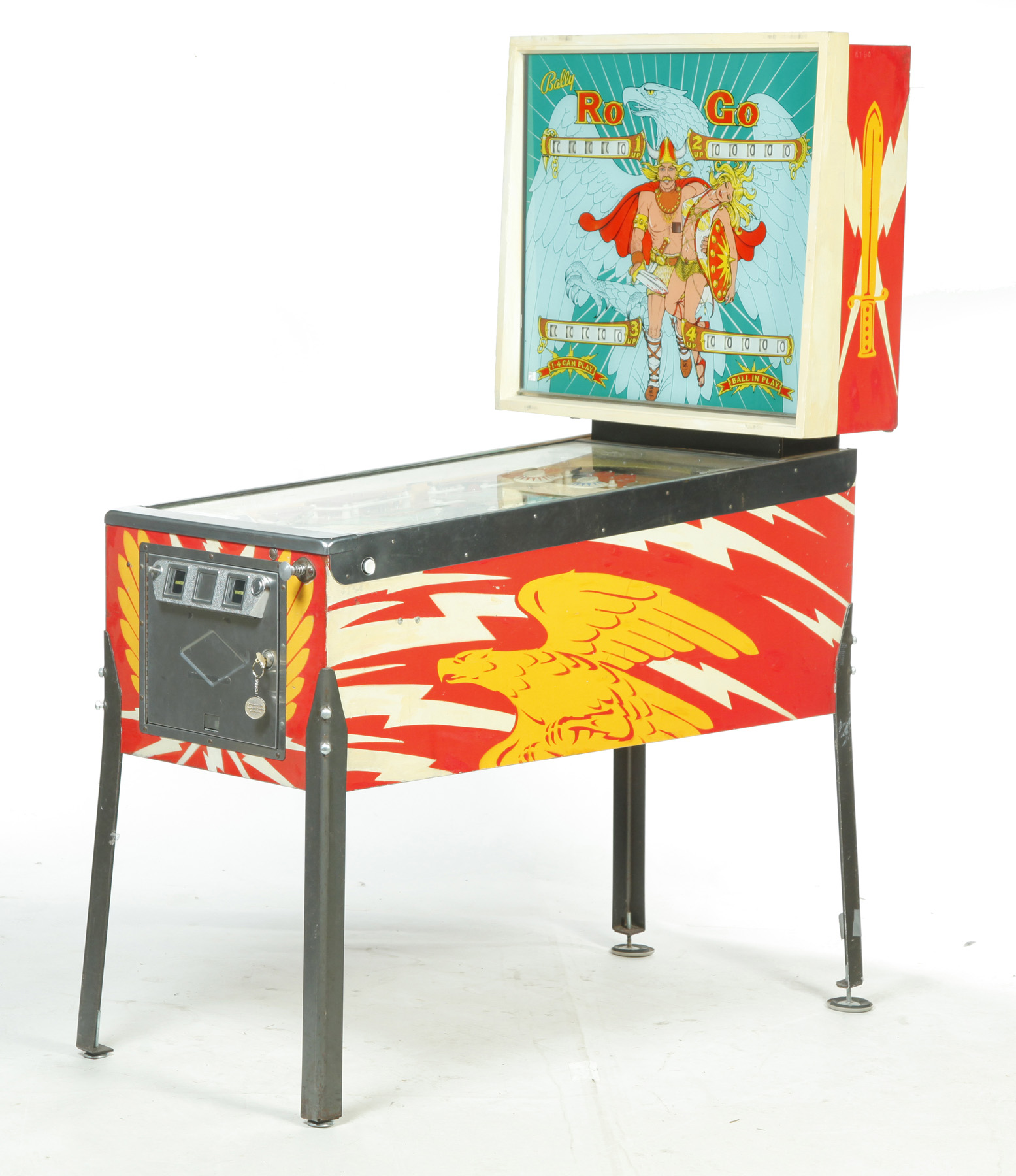 Appraisal: BALLY ROGO PINBALL ARCADE MACHINE Chicago rd quarter- th century