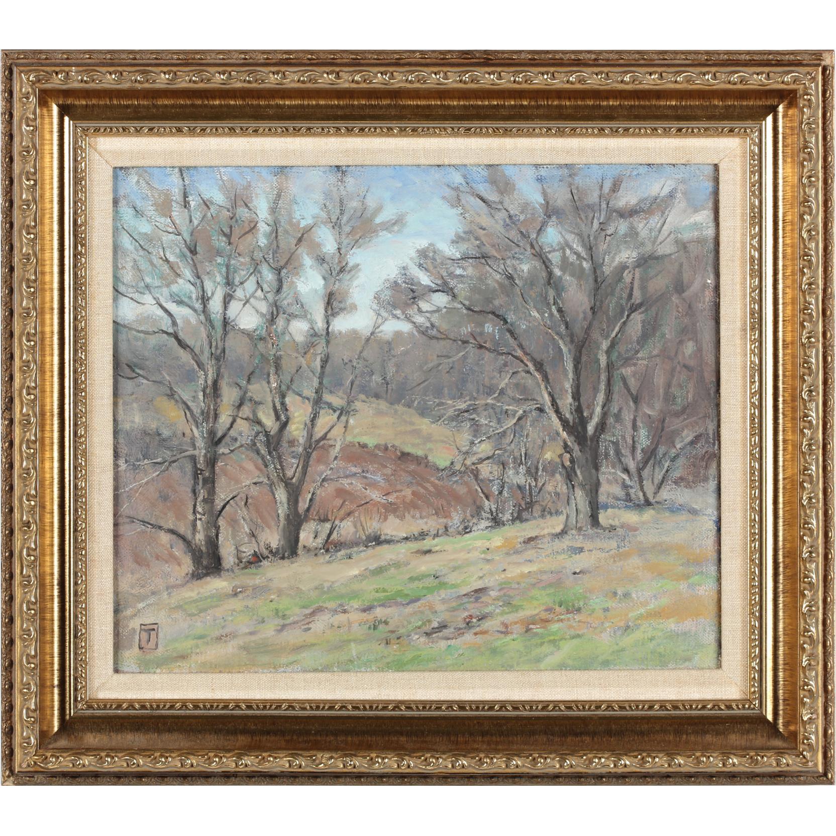 Appraisal: Edward Trego PA th th c Landscape oil on canvas