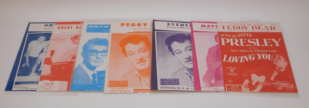 Appraisal: ASSORTED ROCK AND ROLL SHEET MUSIC BOOKS United States Includes