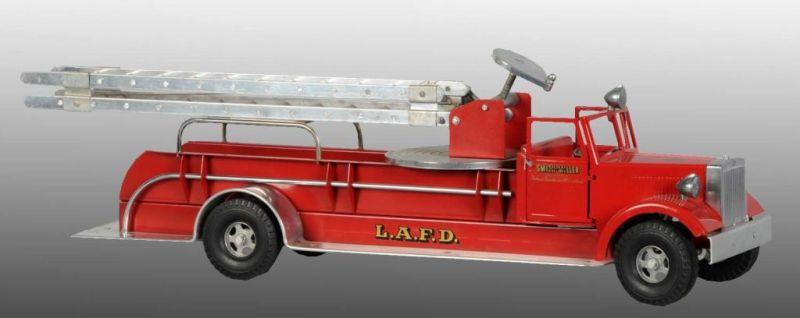 Appraisal: Pressed Steel MIC Smith Miller LAFD Ladder Truck Description American