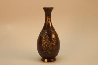 Appraisal: Japanese Meiji Period Mixed Metal Vase Japanese Meiji Period Mixed