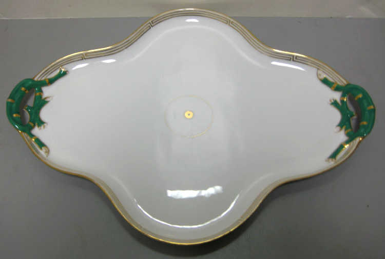 Appraisal: OLD PARIS PORCELAIN DRESSER TRAY Shaped lozenge form with two