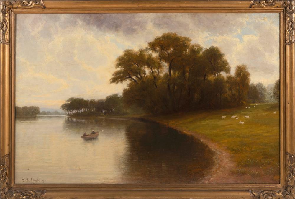 Appraisal: NIKOLAY TYSLAND LEGANGER NEW YORK - ON CONCORD RIVER --