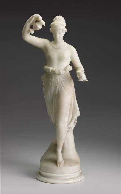 Appraisal: White marble figure after Canovawine carrier 'hebe'