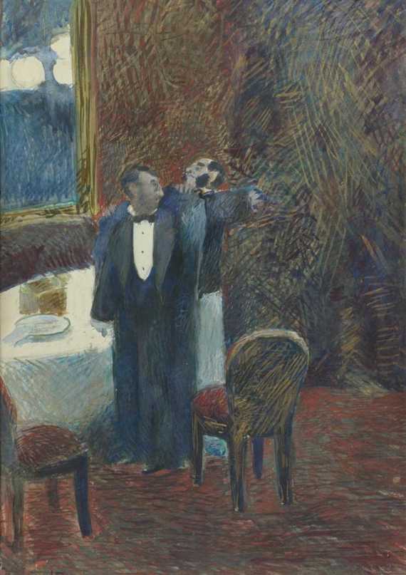 Appraisal: FORIAN JEAN-LOUIS Reims - Paris The butler and the gentleman