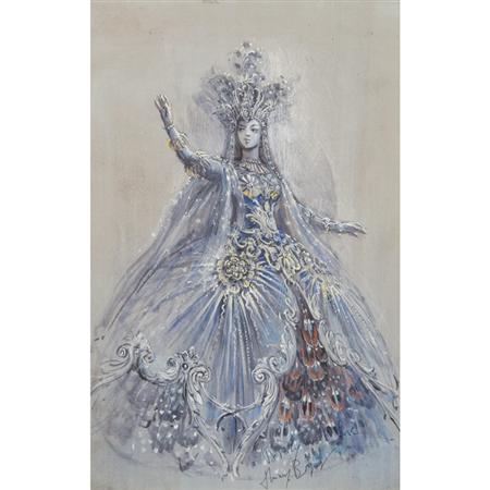 Appraisal: Thierry Bosquet Belgian b Costume Design for the Queen of