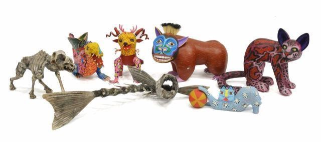 Appraisal: lot of Folk art alebrijes sculptures Oaxaca Mexico th c