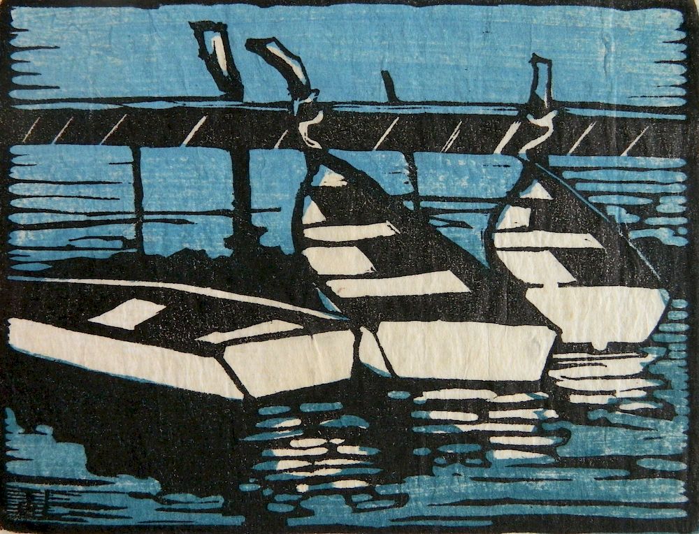 Appraisal: JessieJo Eckford woodcut in color JessieJo Eckford American - -