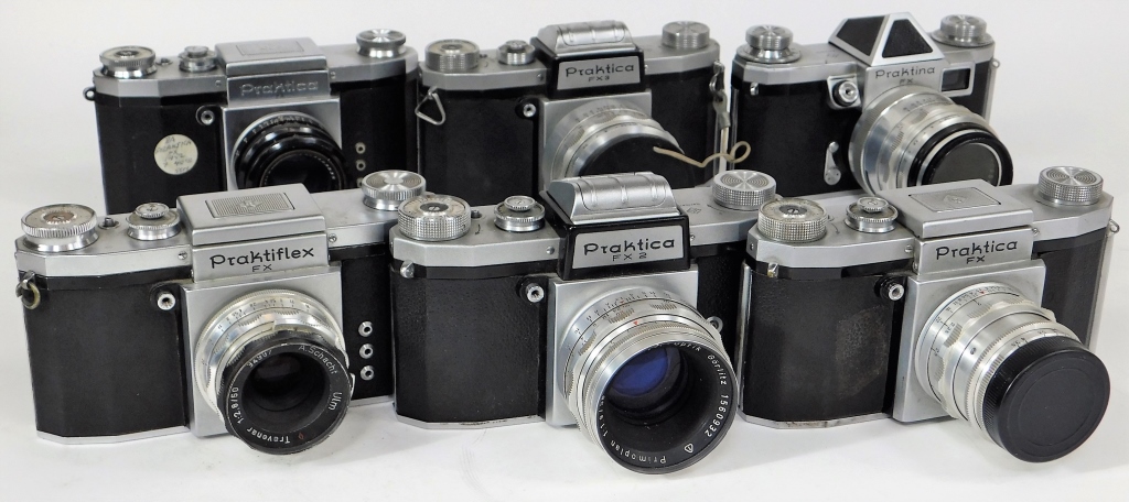 Appraisal: KW GROUP OF PRAKTICA FX MM SLR CAMERAS M Group