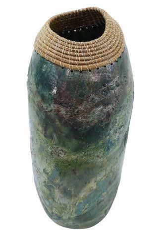 Appraisal: Contemporary studio art pottery vase Joyce Shuman New Mexico th