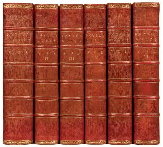 Appraisal: BOYLE Robert - The Works of the Honourable Robert Boyle