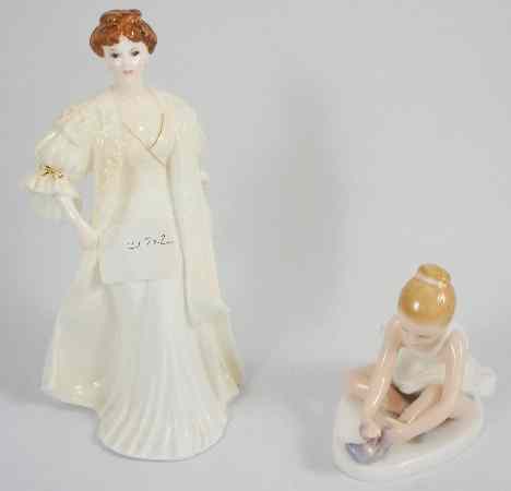 Appraisal: Royal Doulton Figure Ballet Shoes HN and Coalport Chantilly Lace