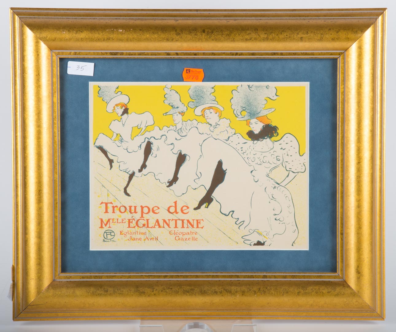 Appraisal: Toulouse-Lautrec La Troupe Madamoiselle litho Henri de Toulouse-Lautrec French -