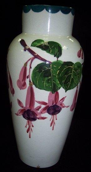 Appraisal: A Wemyss vase circa Fuchsia pattern made for Thomas Goode