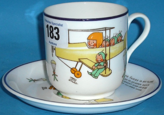 Appraisal: Shelley China Cup Saucer decorated with Mable Lucie Atwell Fairy