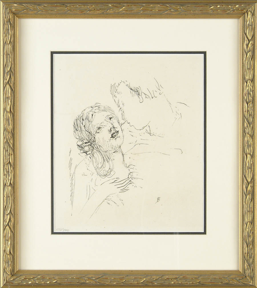 Appraisal: PIERRE BONNARD French - THE ANTICIPATED KISS Lithograph on paper