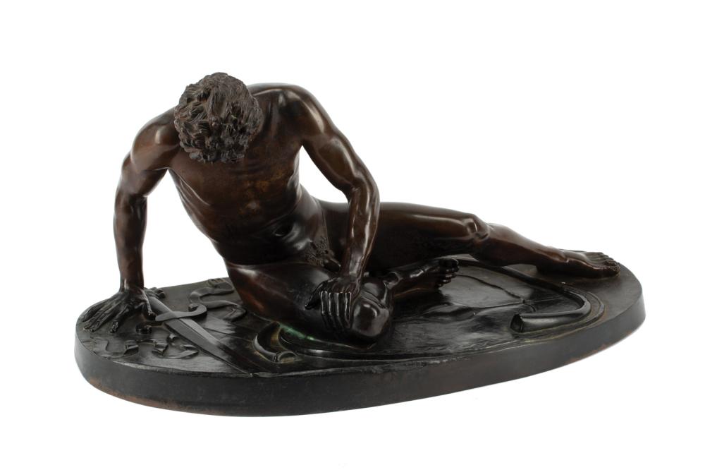 Appraisal: Bronze Figure of The Dying Gaul or The Dying Gladiator