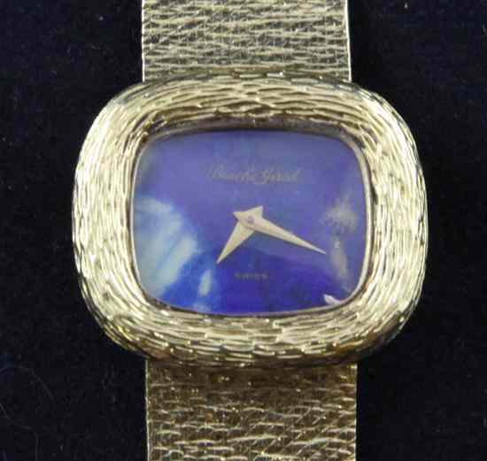 Appraisal: A lady's 's ct gold Bueche Girod bracelet watch with