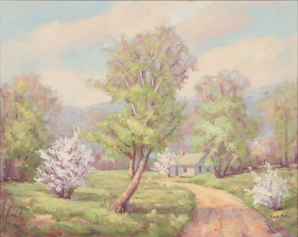 Appraisal: Kaye Pool American - May Morning impressionistic spring landscape oil