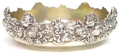 Appraisal: Sterling silver low fruit bowl george w shiebler co new